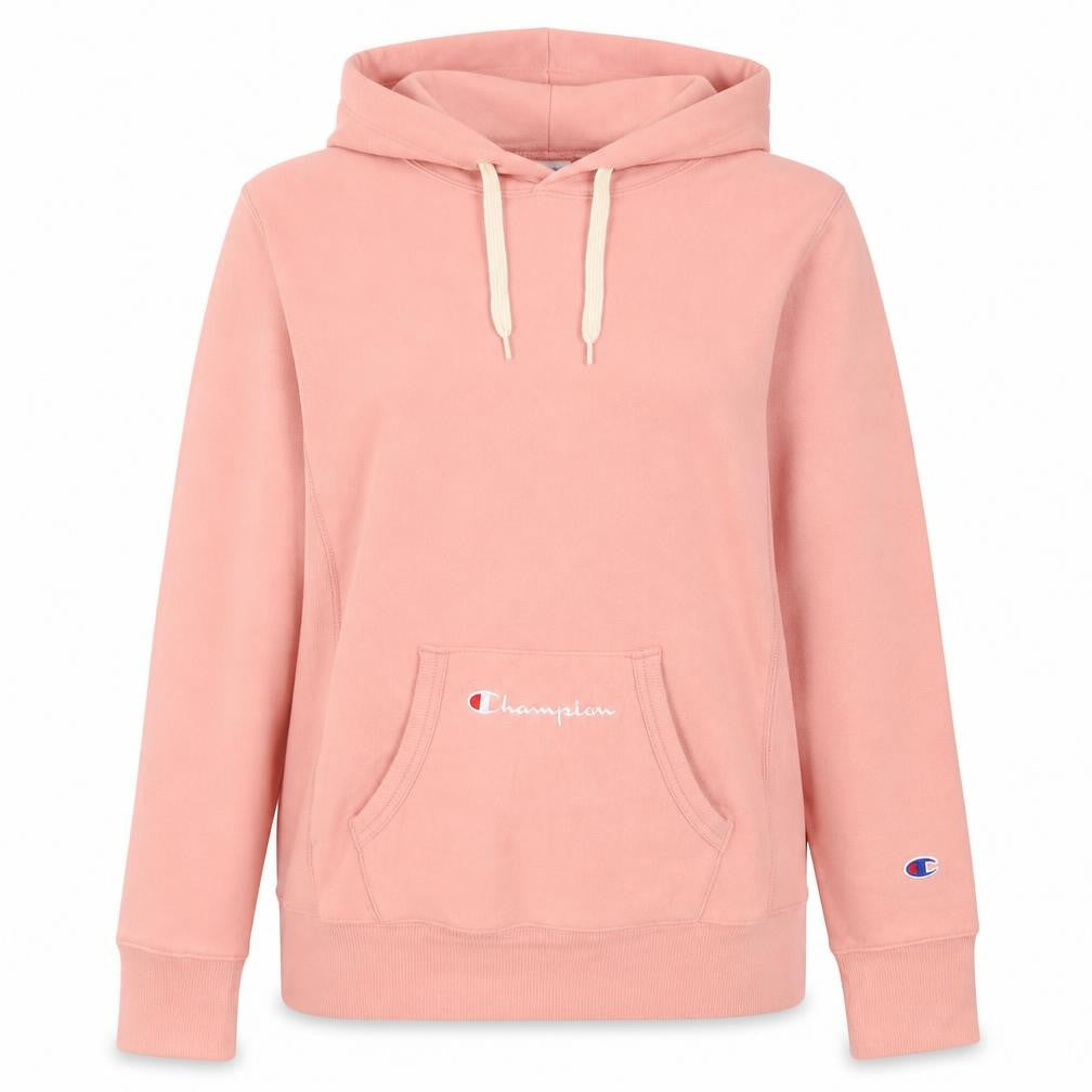 Womens UK 10 Regular Champion Pink Pullover Hoodie