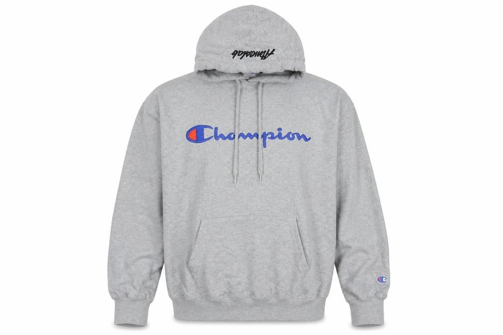 Womens UK 14 Regular Champion Grey Pullover Hoodie