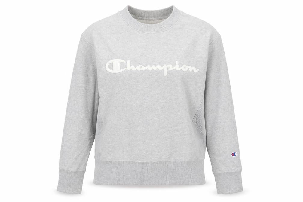 Unisex Adults UK M Regular Champion Grey Pullover Sweatshirt