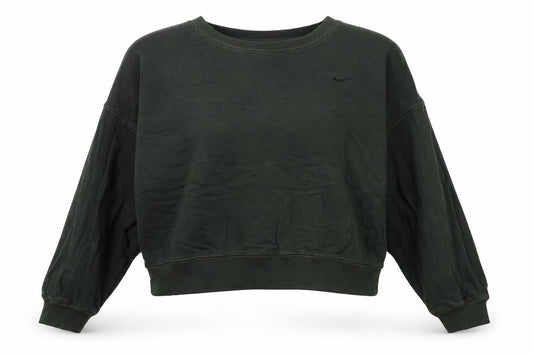 Womens UK 10 Regular Nike Green Pullover Sweatshirt