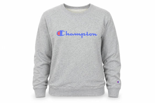 Womens UK L Regular Champion Grey Pullover Sweatshirt
