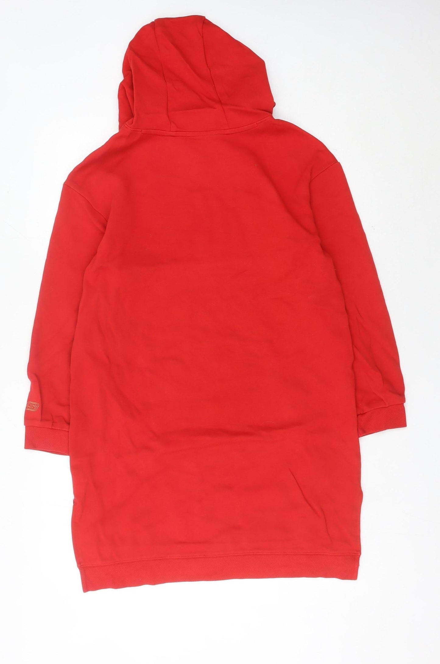 Skechers Women’s Red Logo Jumper Dress Size 8 Hoodie Casual