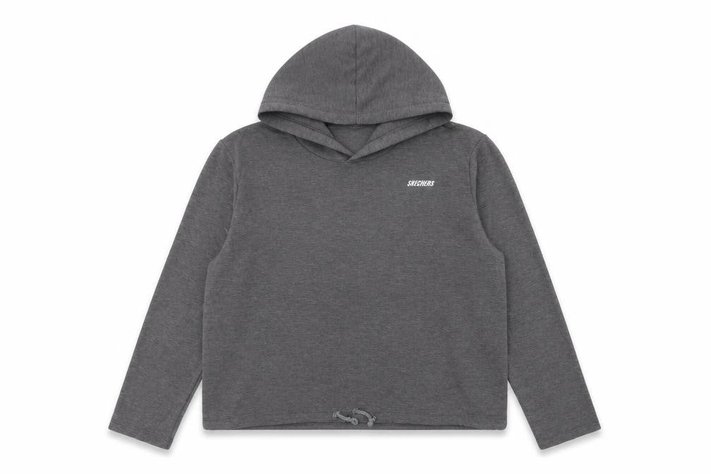 Womens UK 12 Regular Skechers Grey Pullover Hoodie