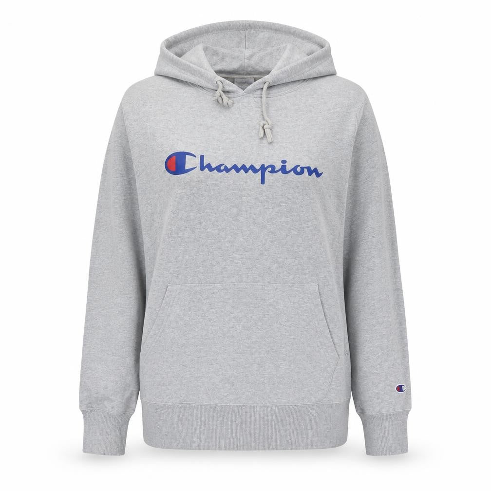 Womens UK 14 Regular Champion Grey Pullover Hoodie
