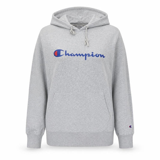 Womens UK 14 Regular Champion Grey Pullover Hoodie