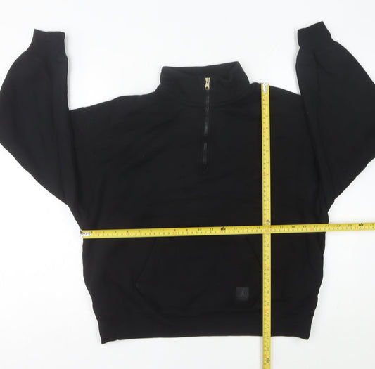 Jordan Womens Black Size 6 Pullover 1/2 Zip Sweatshirt