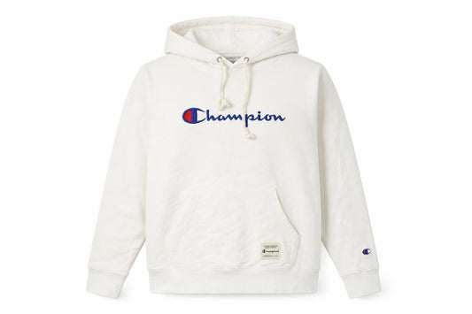 Womens UK M Regular Champion White Pullover Hoodie