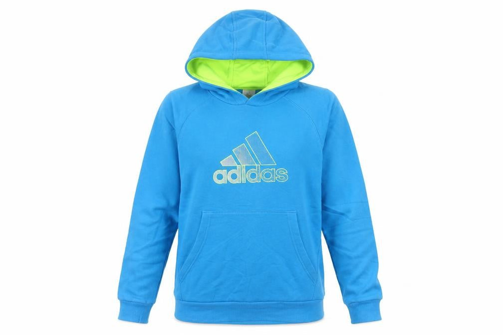 Womens UK 8 Regular adidas Blue Pullover Hoodie