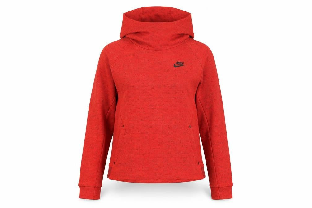 Womens UK 8 Athletic Nike Red Pullover Hoodie