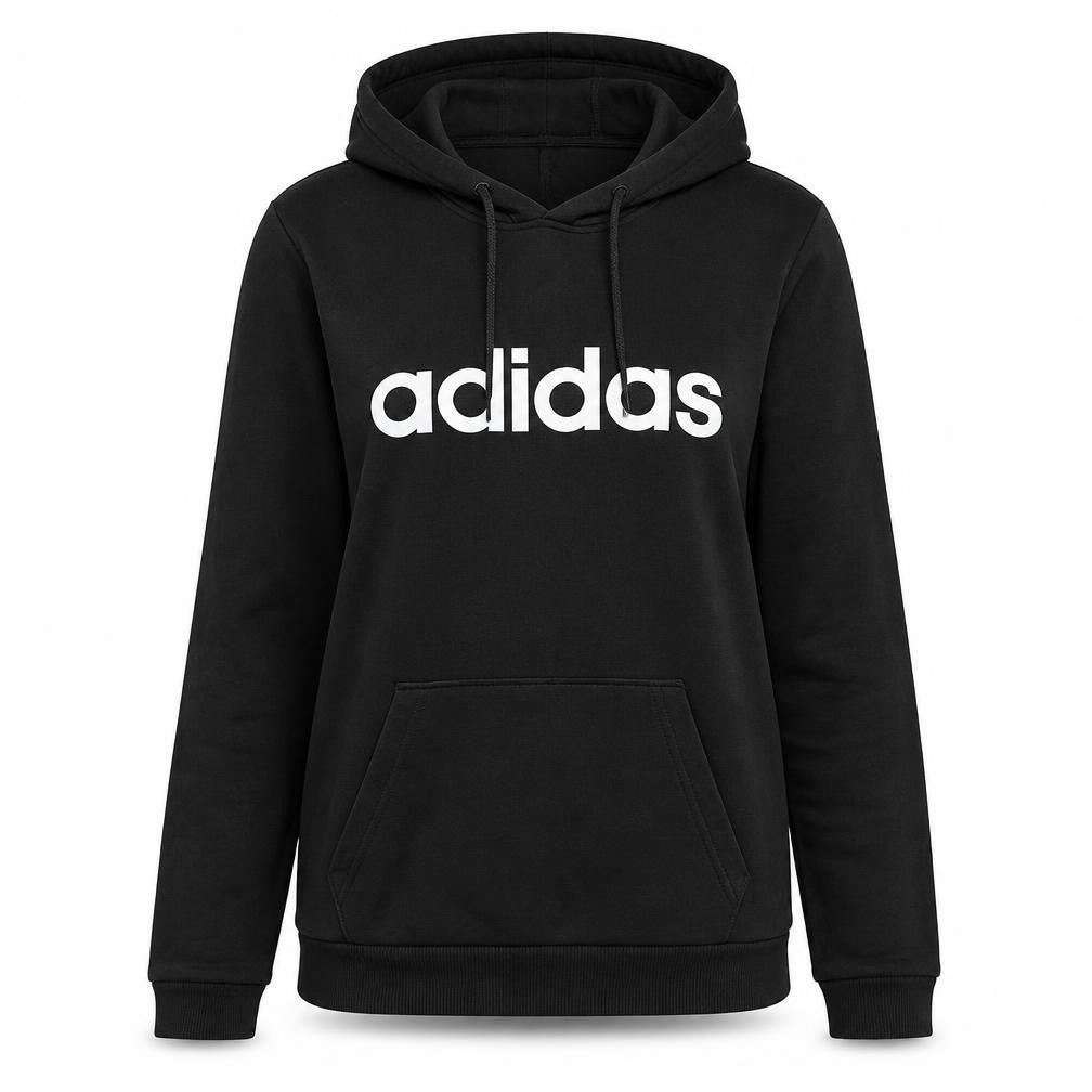 Womens UK 8 Regular adidas Black Pullover Hoodie