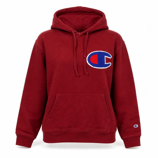 Womens UK M Regular Champion Red Pullover Hoodie