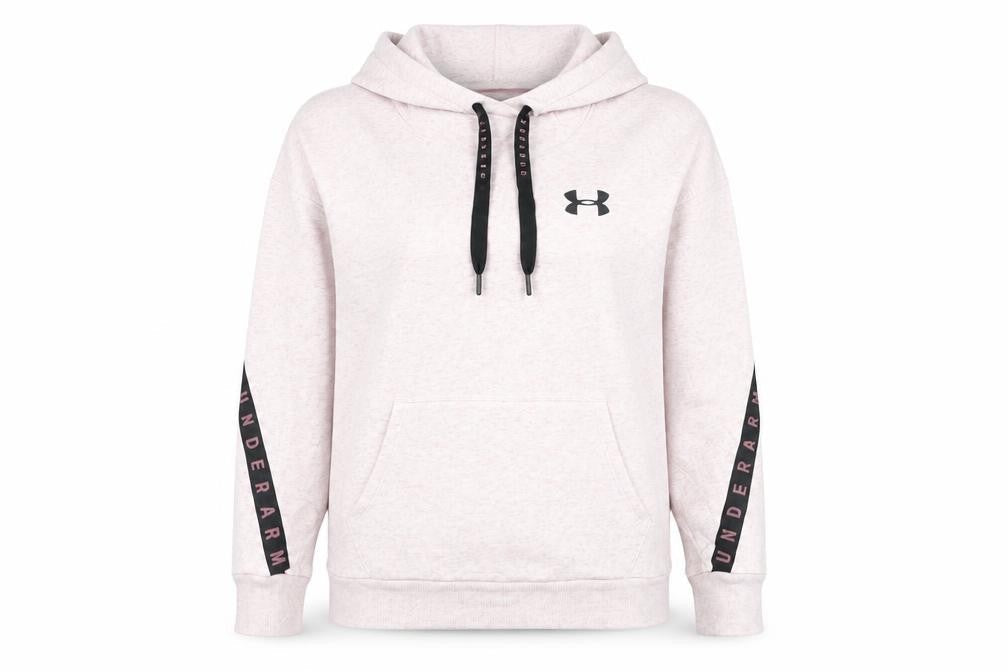 Womens UK 6 Relaxed Under armour Pink Pullover Hoodie