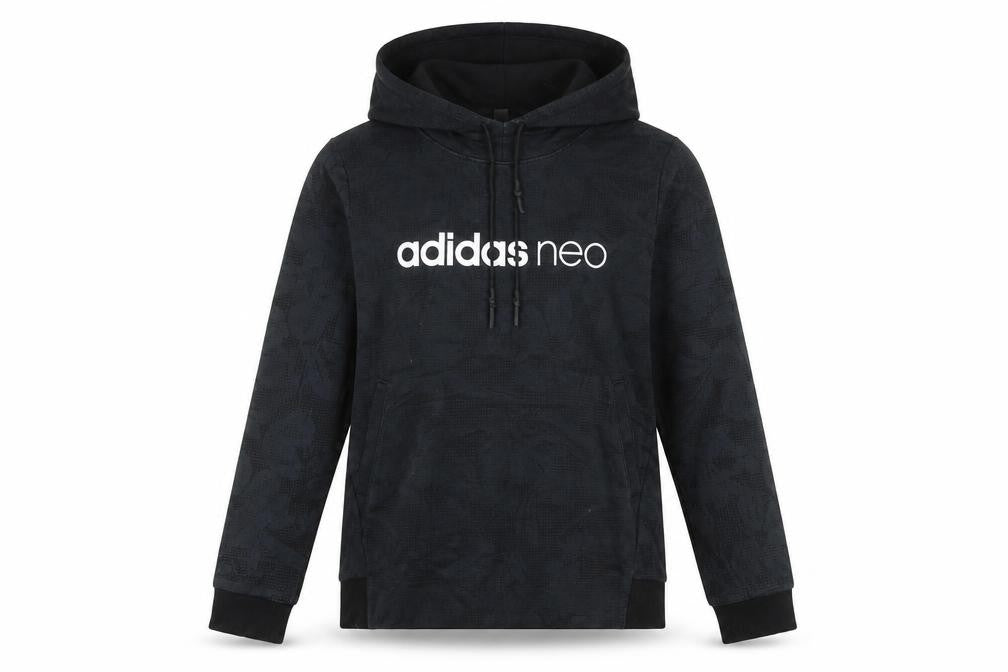 Womens UK 14 Regular adidas Black Pullover Hoodie