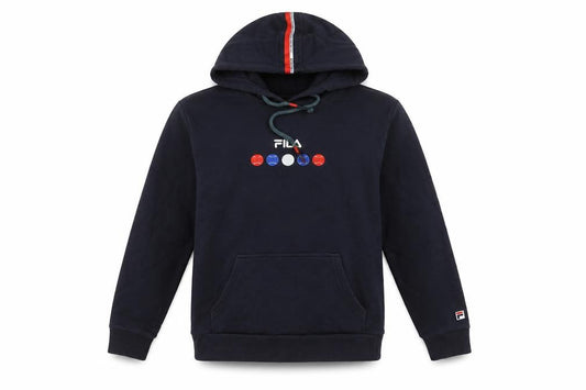 Womens UK 8 Regular FILA Blue Pullover Hoodie