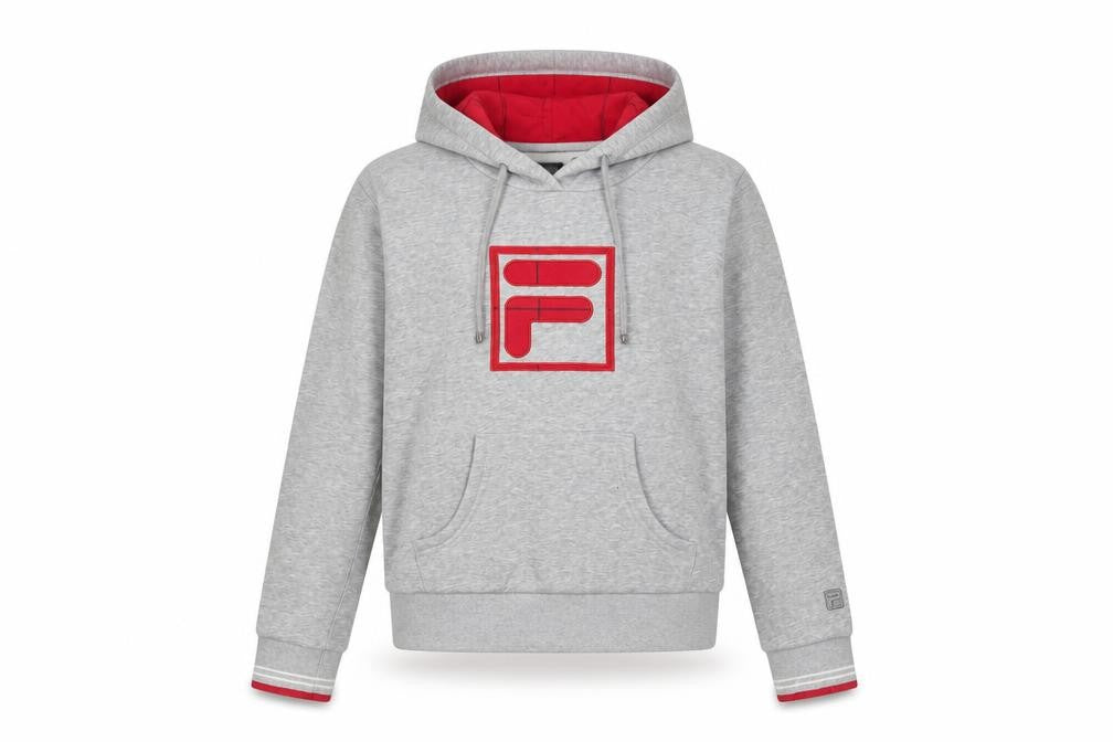 Womens UK 8 Regular FILA Grey Pullover Hoodie