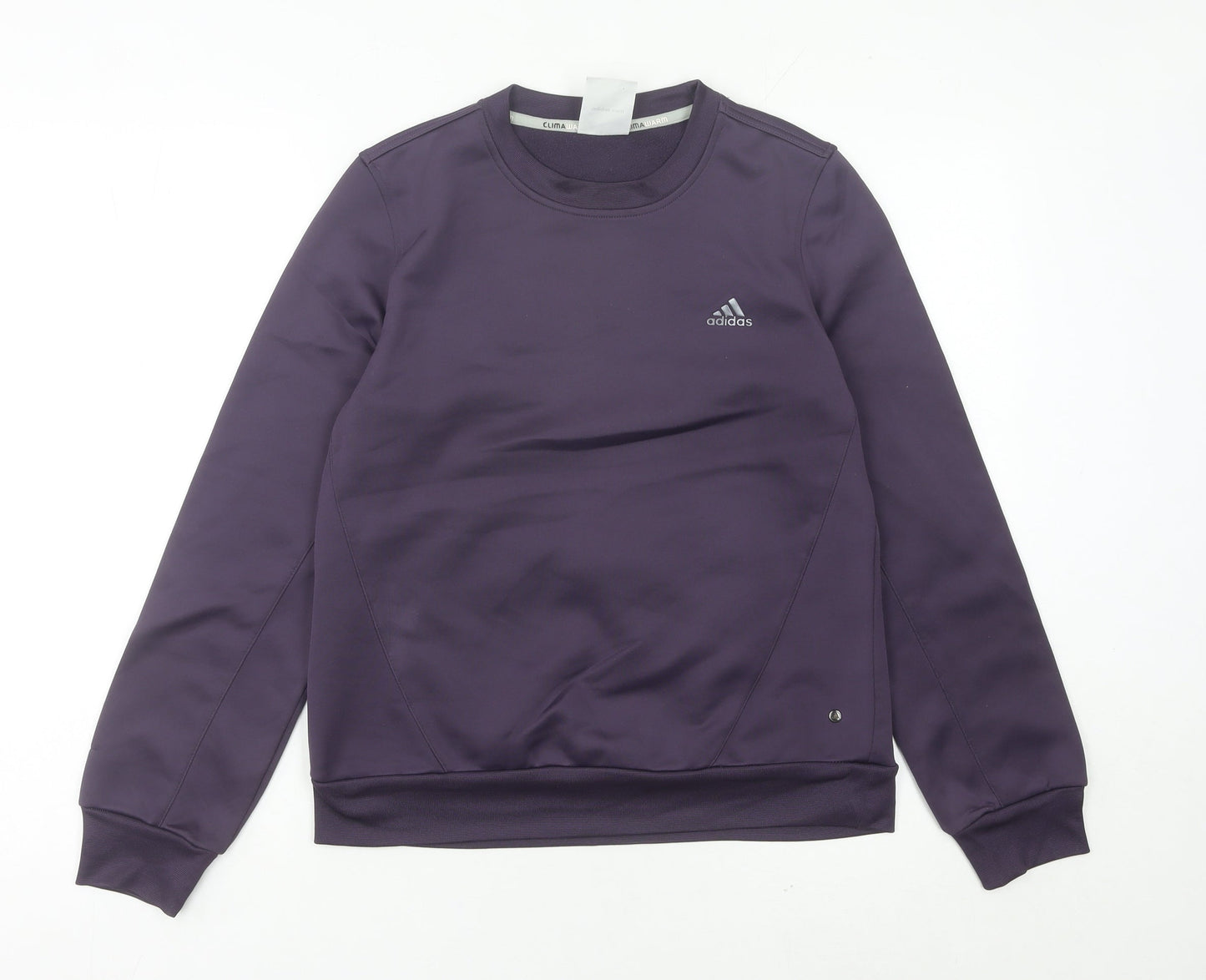Adidas Womens Purple Sweatshirt Size 12 Regular Fit Pullover Activewear