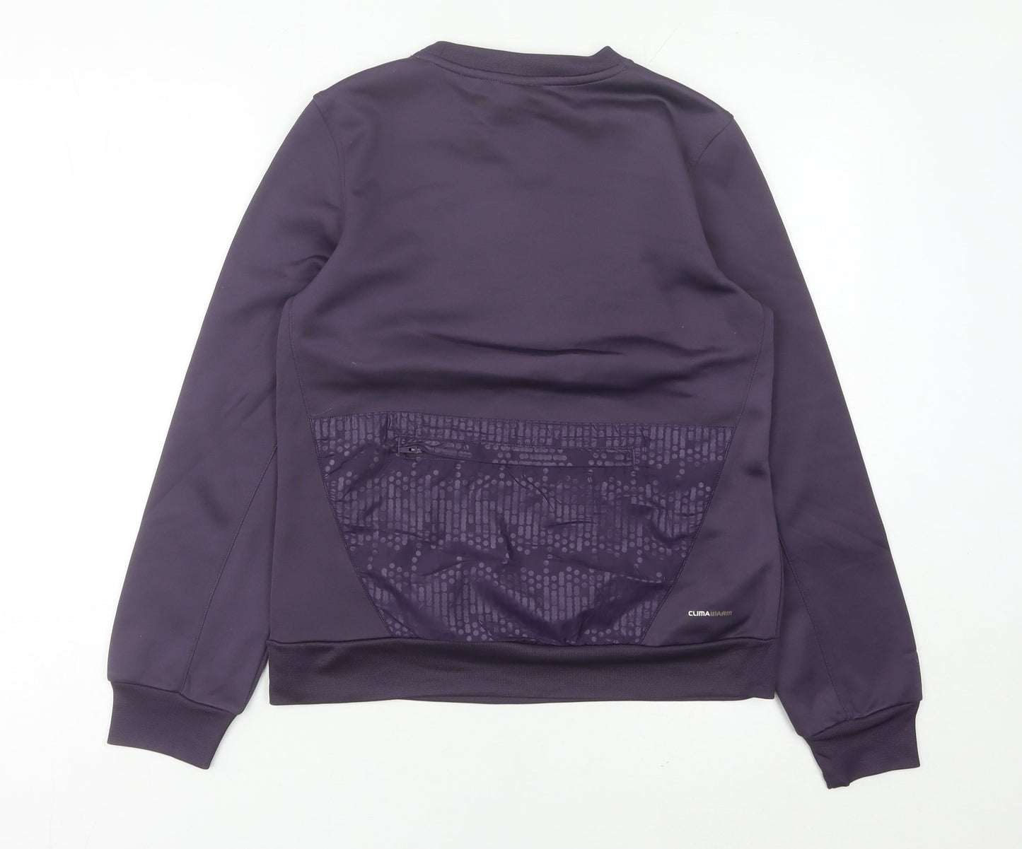 Adidas Womens Purple Sweatshirt Size 12 Regular Fit Pullover Activewear