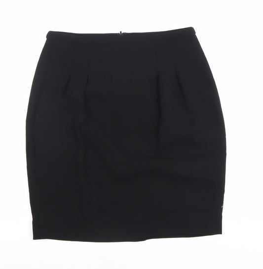 Hobbs Womens Black Wool Pencil Skirt Size 12 Workwear Formal