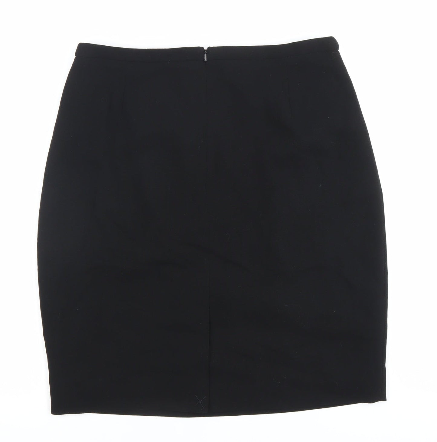 Hobbs Womens Black Wool Pencil Skirt Size 12 Workwear Formal