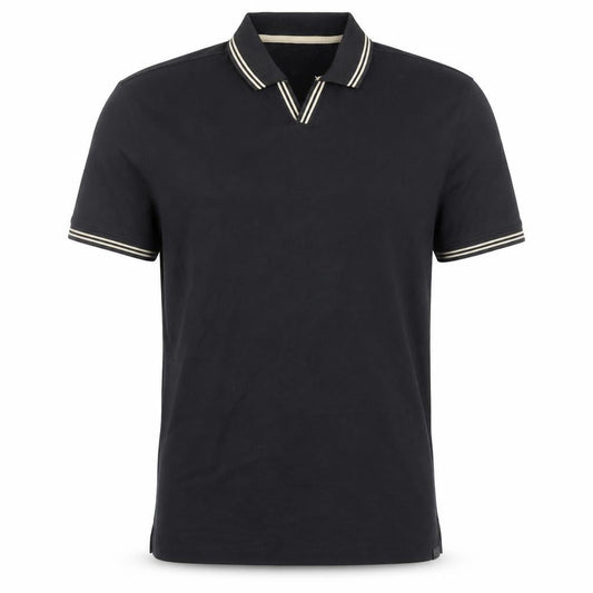 Kenneth Cole Mens Black Polo Shirt Medium Regular Fit Cotton Blend