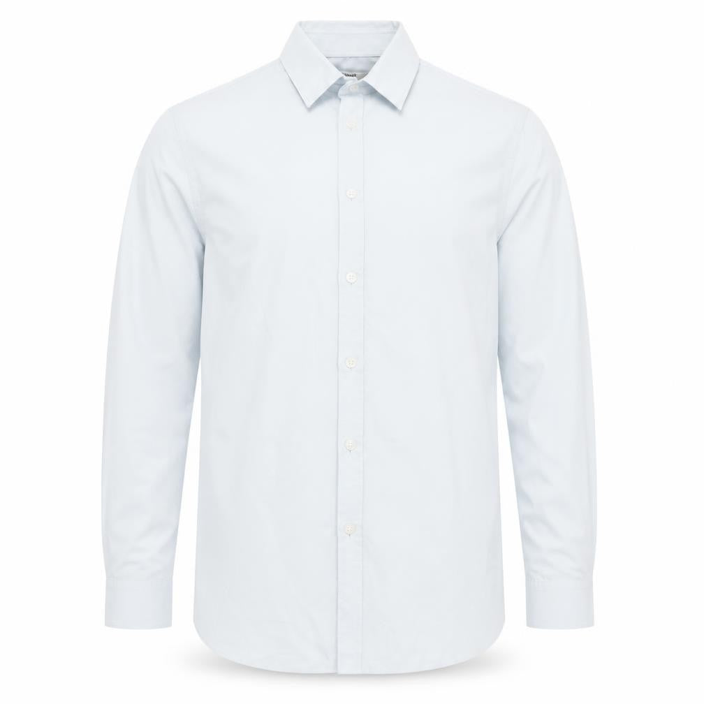 Topman Men’s White Slim Fit Long Sleeve Button-Up Shirt Size S