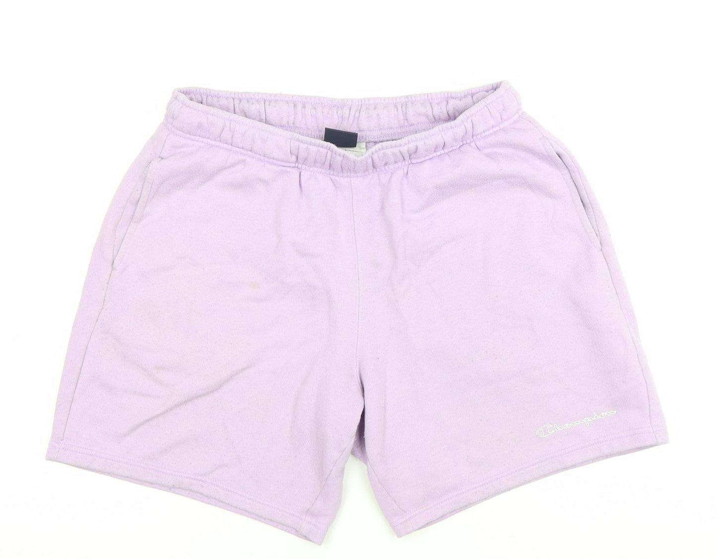 Champion Men's Purple Medium Sweat Shorts Elastic Waist Casual