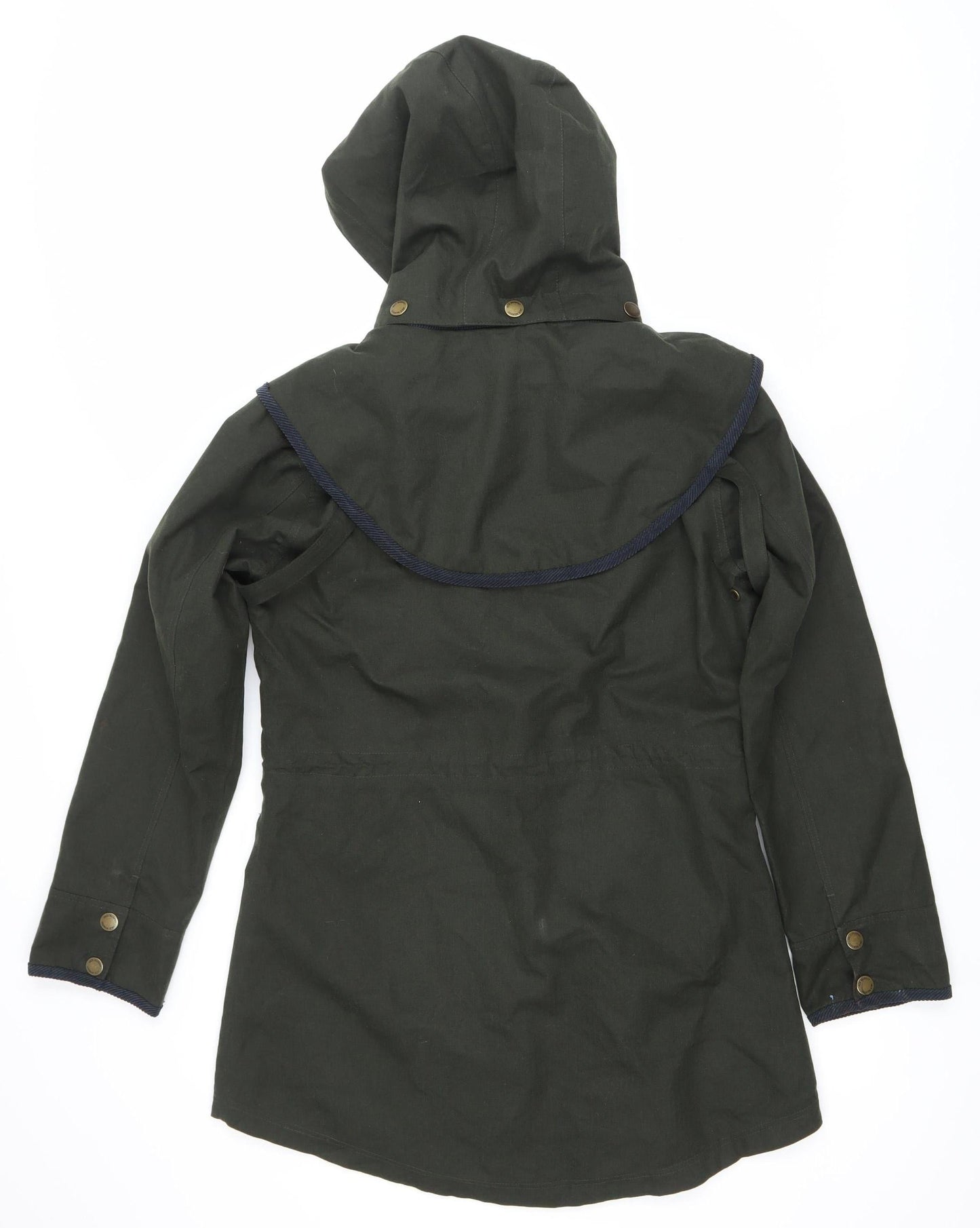 Jack Murphy Womens Green Size 10 Hooded Waterproof Rain Jacket