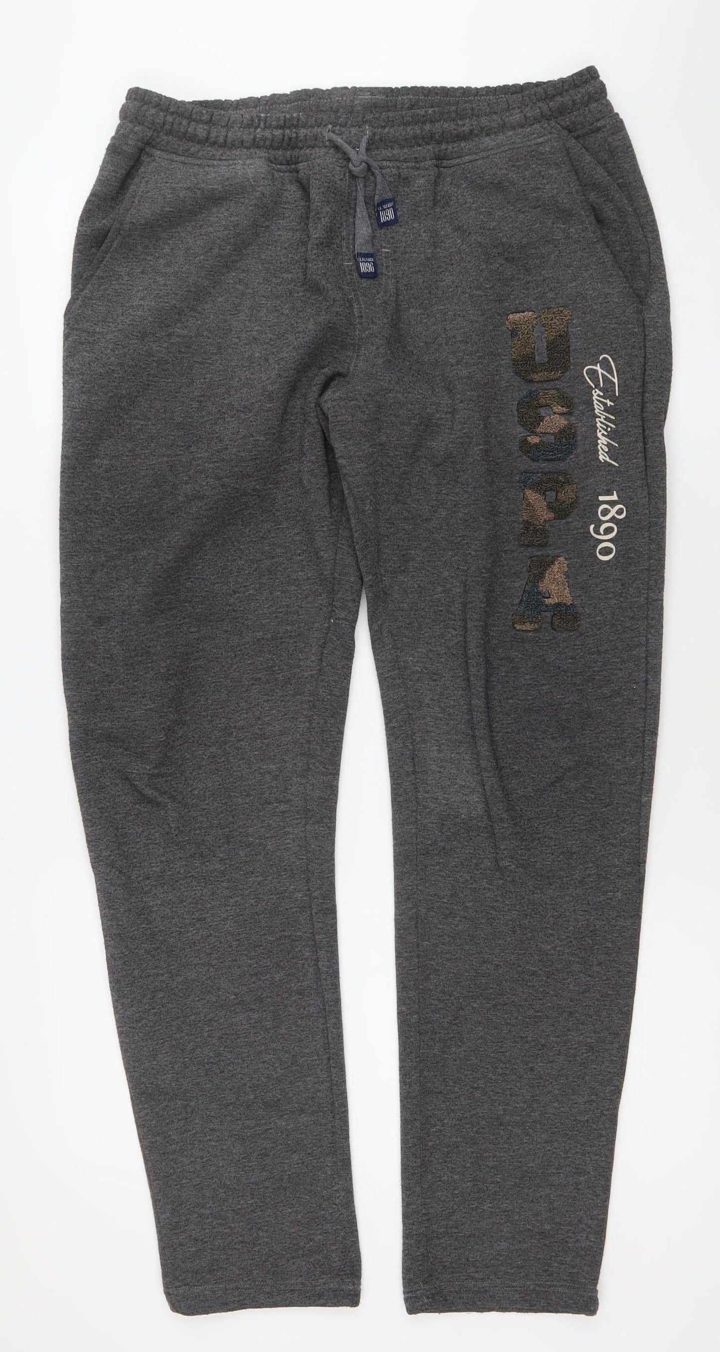U.S. Polo Assn. Men’s Grey Sweatpants L Regular Fit Joggers