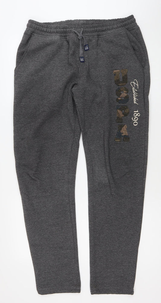 U.S. Polo Assn. Men’s Grey Sweatpants L Regular Fit Joggers