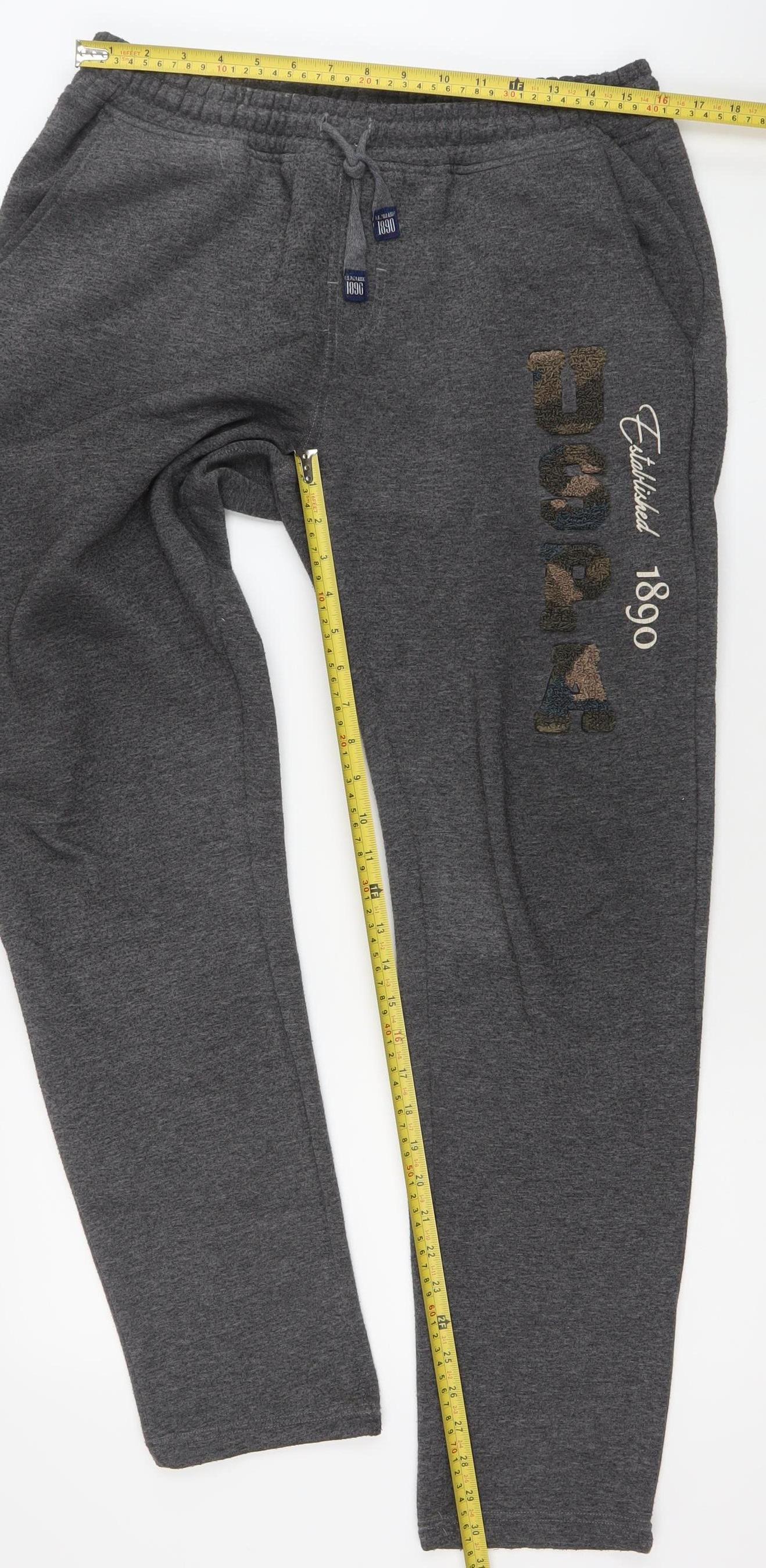 U.S. Polo Assn. Men’s Grey Sweatpants L Regular Fit Joggers