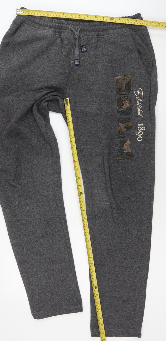 U.S. Polo Assn. Men’s Grey Sweatpants L Regular Fit Joggers
