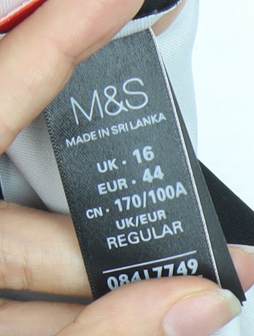 Marks and Spencer Women Multicoloured Sheath Dress Size 16