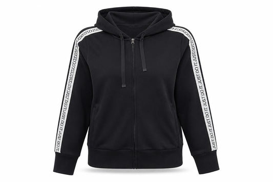 Womens UK L Regular Nike Black Full Zip Hoodie