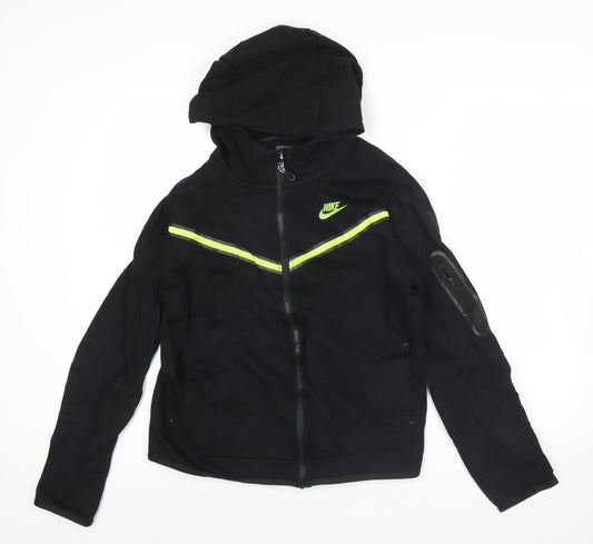 Nike Teens Black XL Full Zip Hoodie Graphic Sportswear