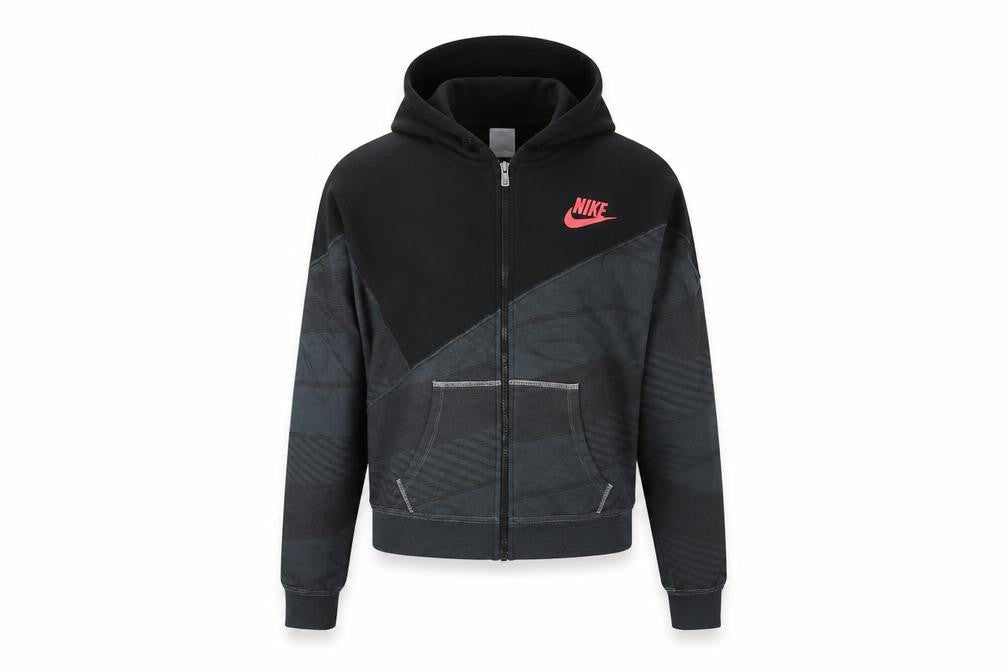Womens UK S Regular Nike Black Full Zip Hoodie