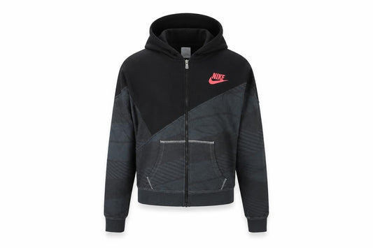 Womens UK S Regular Nike Black Full Zip Hoodie