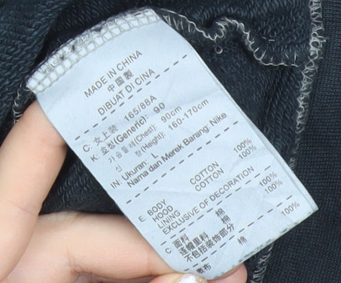 Nike Women’s Black Full Zip Hoodie Sweatshirt S Logo Sportswear