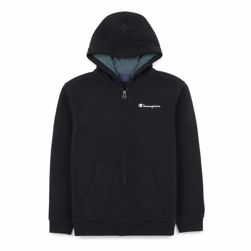 Champion Boys Black Full Zip Hoodie 11-12 Years Sports Casual