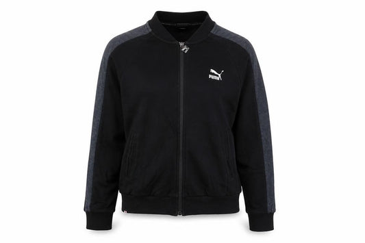 Puma Womens Black M Track Jacket Full Zip Cotton Blend