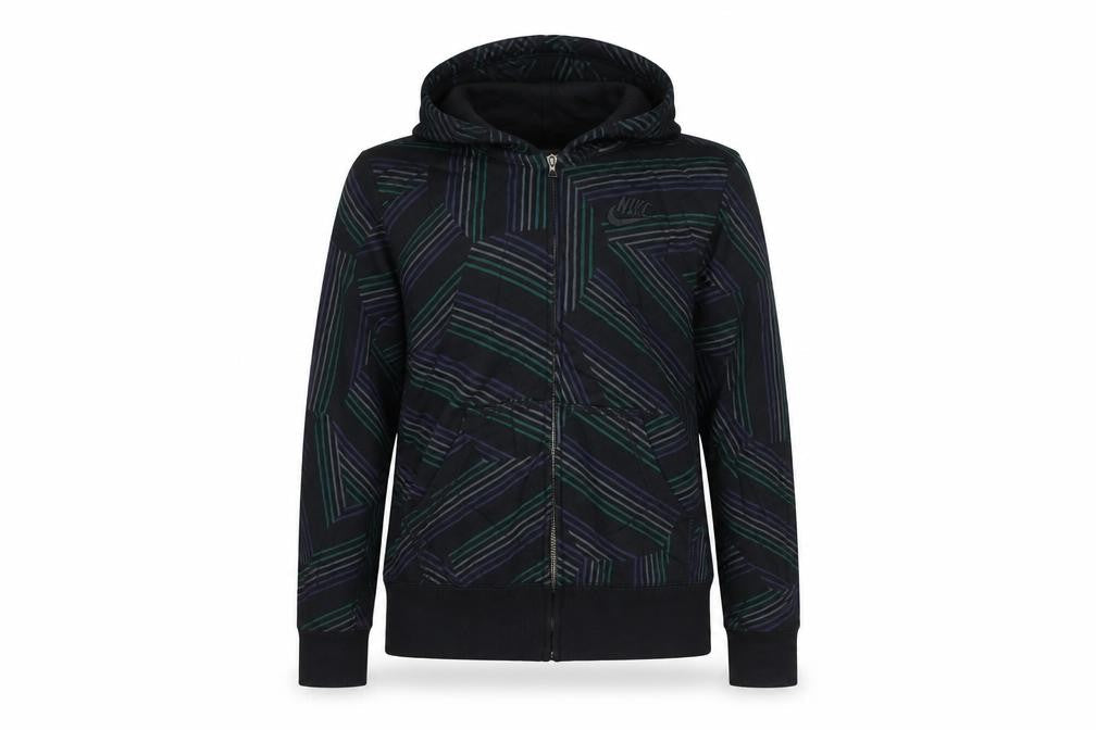 Womens UK M Regular Nike Black Full Zip Hoodie