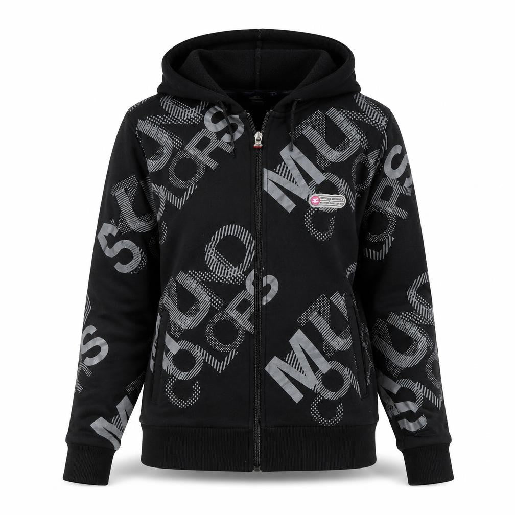 Womens UK 10 Regular Mizuno Black Full Zip Hoodie