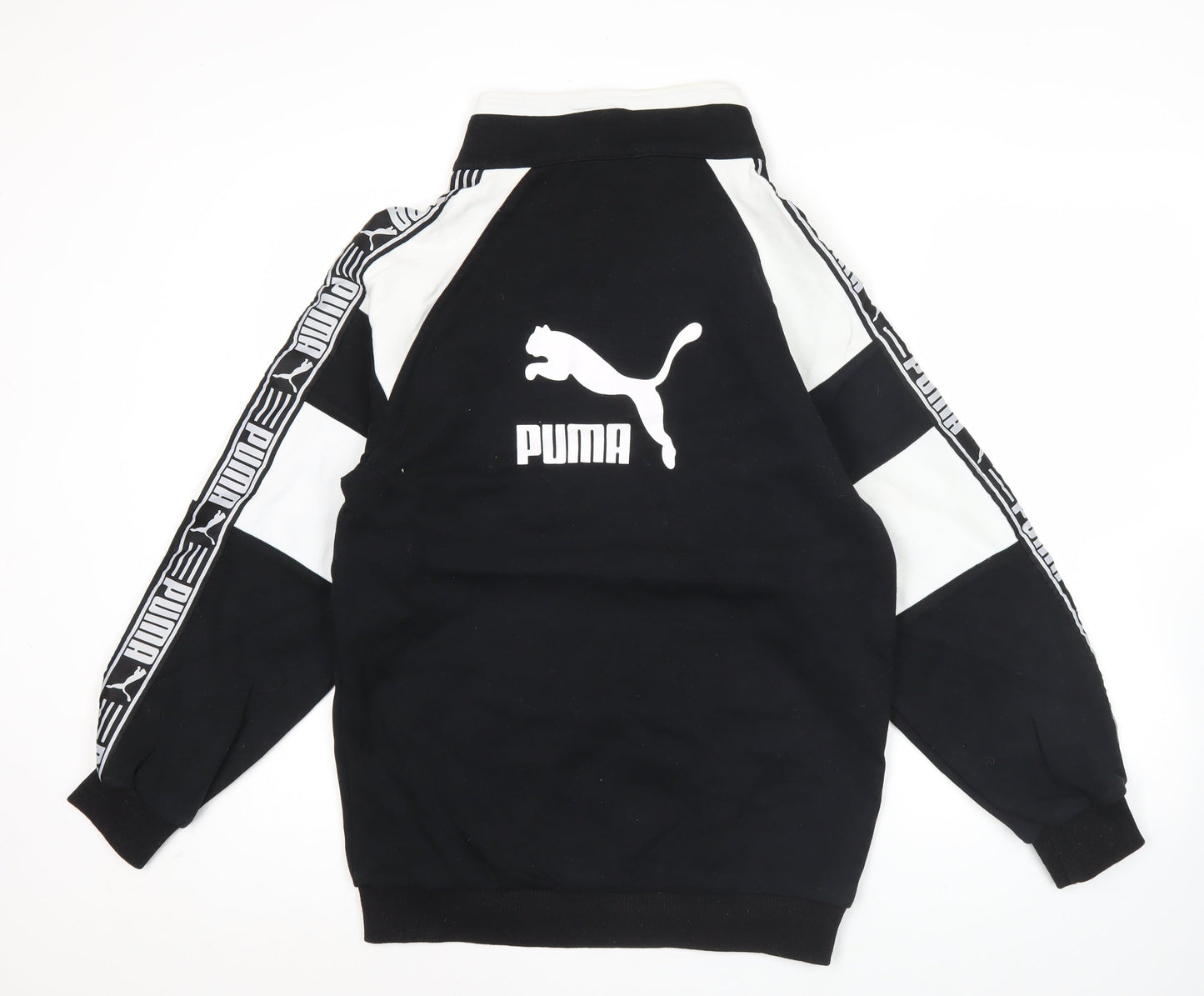 Puma Mens Black Medium 1/2 Zip High Neck Sweatshirt Sportswear