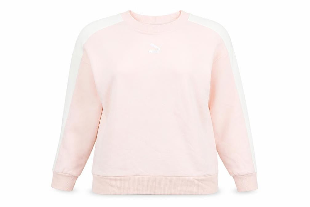 Womens UK 10 Regular PUMA Pink Pullover Sweatshirt