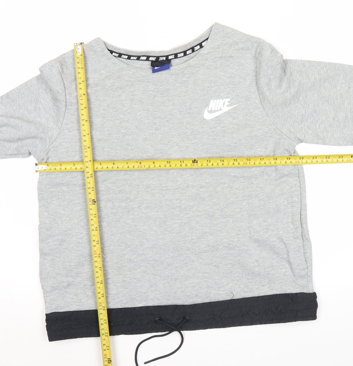 Nike Womens Grey XL Pullover Sweatshirt Long Sleeve Logo