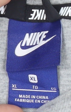 Nike Womens Grey XL Pullover Sweatshirt Long Sleeve Logo
