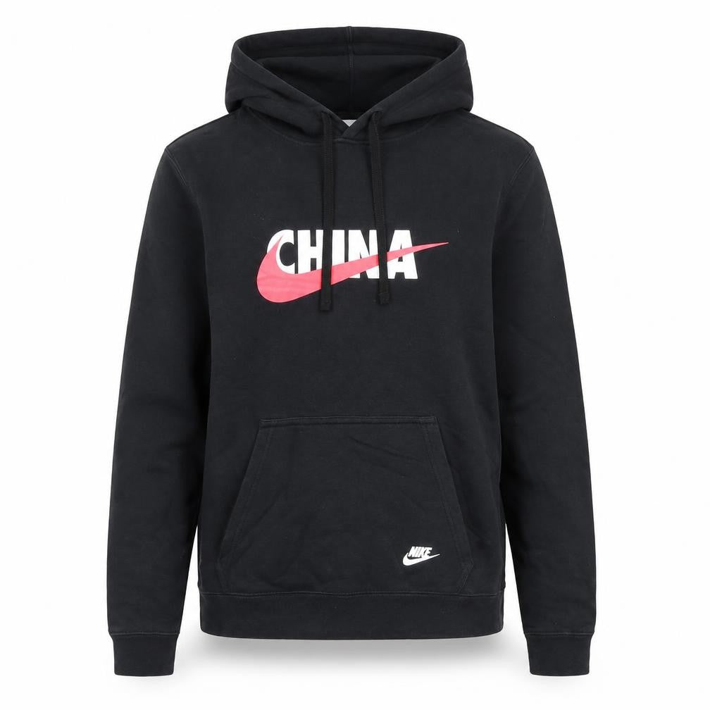Womens UK XS Regular Nike Black Pullover Hoodie