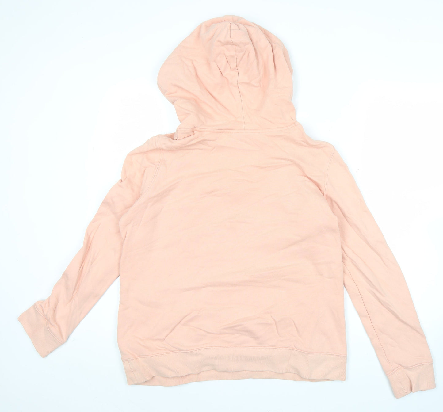 Adidas Womens Pink Pullover Hoodie Size 12 Regular Fit Logo Sportswear