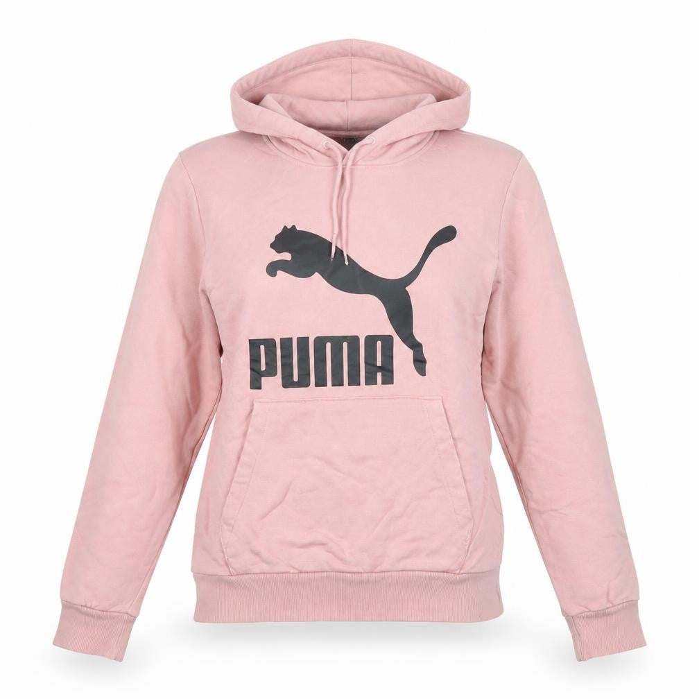 Womens UK S Regular PUMA Pink Pullover Hoodie