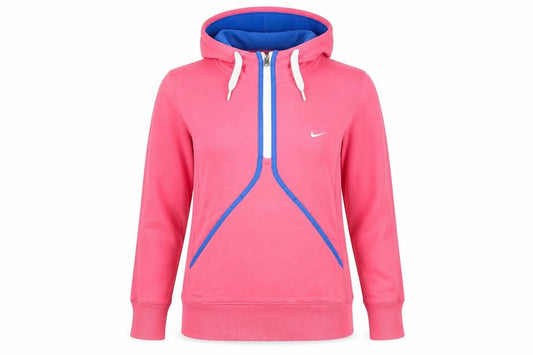 Womens UK XL Regular Nike Pink Pullover Hoodie
