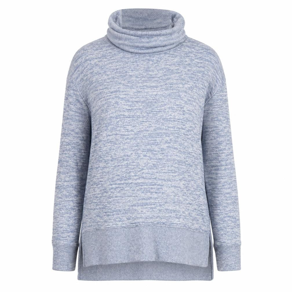 Gap Women’s Blue Knit Pullover Jumper Size M Cowl Neck Long Sleeve